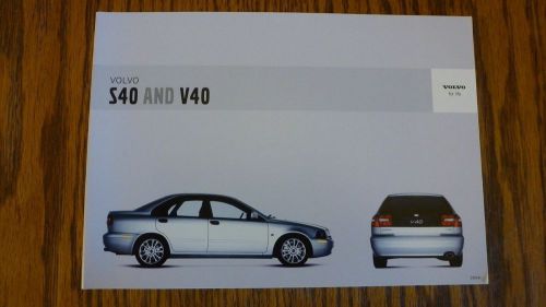 2004 volvo s40 v40 owner&#039;s manual new