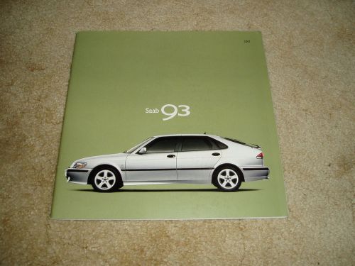 2001 saab 9-3 sedan se viggen sales brochure dealer literature