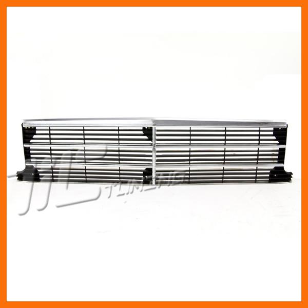 86-88 buick century chrome frame insert front plastic grille body assembly