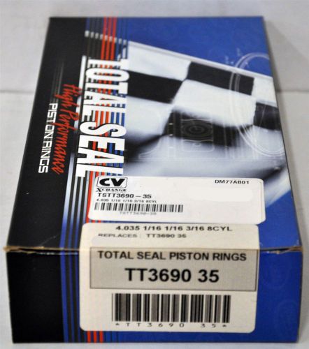 Total seal tt3690-35 tnt top gapless 2nd ring set 4.035 1/16 1/16 3/16 std oil