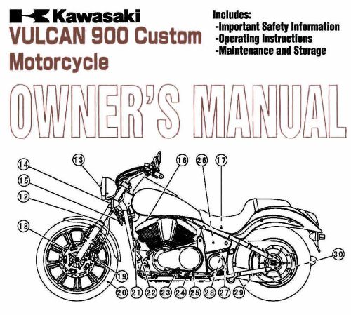 2006 kawasaki vulcan 900 custom motorcycle owners manual -vulcan 900-vn900c