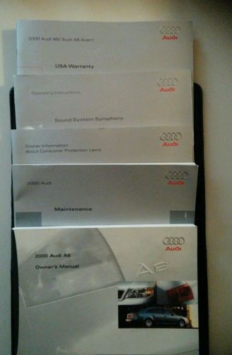 2000 audi a6 owner&#039;s manual