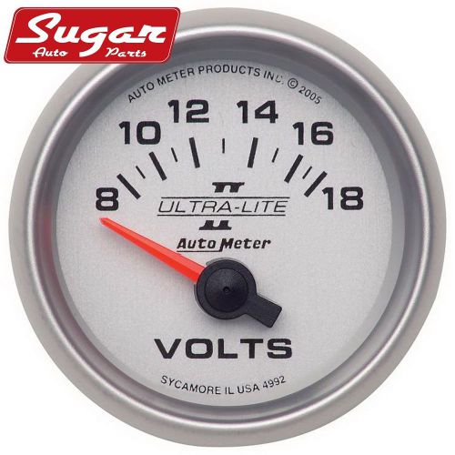 Auto meter 4992 ultra-lite ii; electric voltmeter gauge