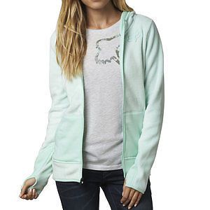 Fox racing sleet lush womens zip up hoody pale green