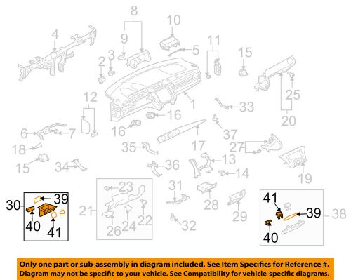 Mitsubishi oem 03-04 outlander instrument panel-storage box mr480864ya