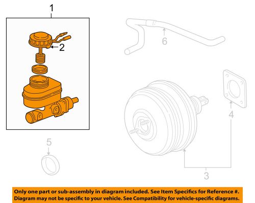 Honda oem 99-04 odyssey-master cylinder 46100s0x952