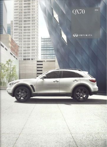 2016 infiniti  qx70 -  qx70 and qx70 awd - 30 page brochure