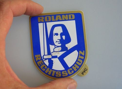 Vintage car decal badge sticker roland porsche 356 911 vw bmw mercedes mb sl nos