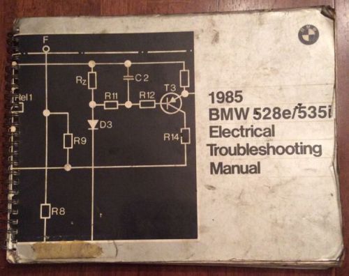 1985 bmw 528i 535i electrical troubleshooting wiring service repair manual oem