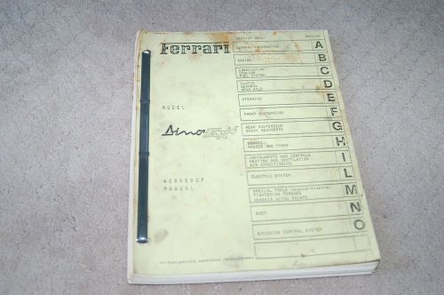 Ferrari dino 308gt4 workshop manual 1974 to 1979 english binder 308 gt4