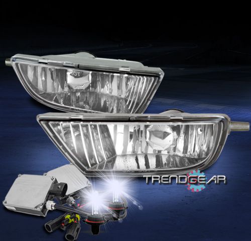 98-03 toyota sienna bumper driving fog lights lamps chrome w/8k hid kit+switch