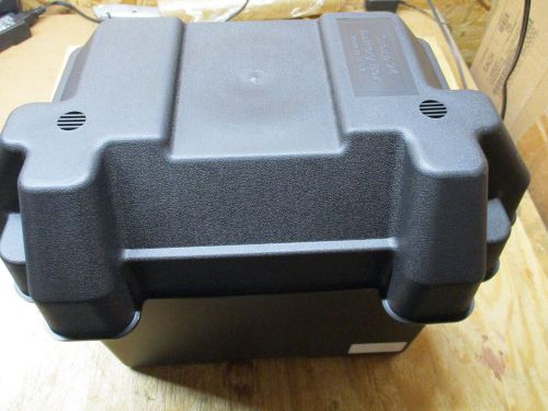 Battery box / cover, group 24. includes tie down strap. lot of 9. poly 12v