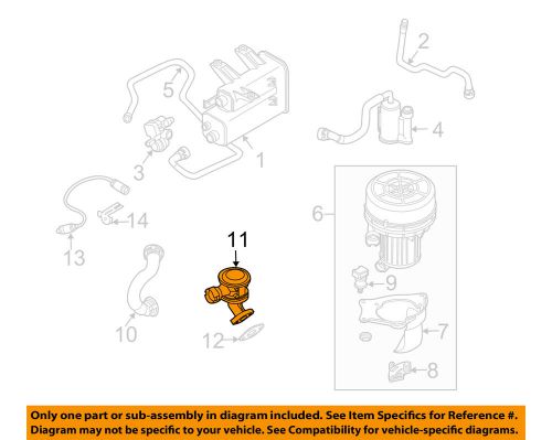 Bmw oem 03-05 z4 a.i.r. system-diverter valve 11727553067