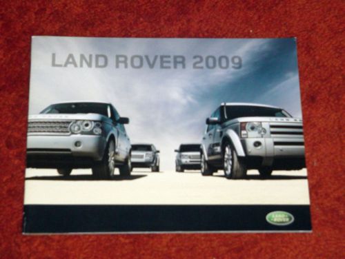 New 2009 land rover lr2 lr3 sport+ dealer brochure + free shipping