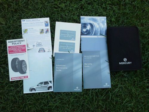 2006  mercury mariner owner manual not full set