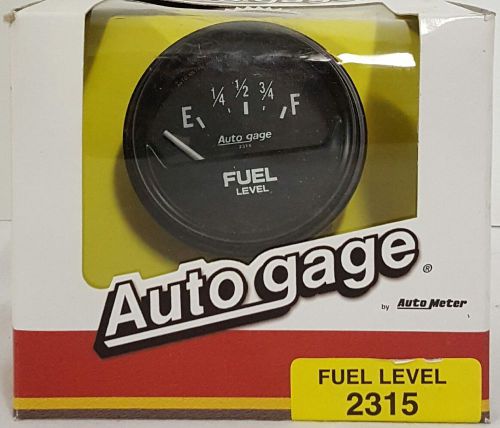 Auto meter gage fuel level 2315 car truck 2 5/8 ford chrysler gauge kit new box!