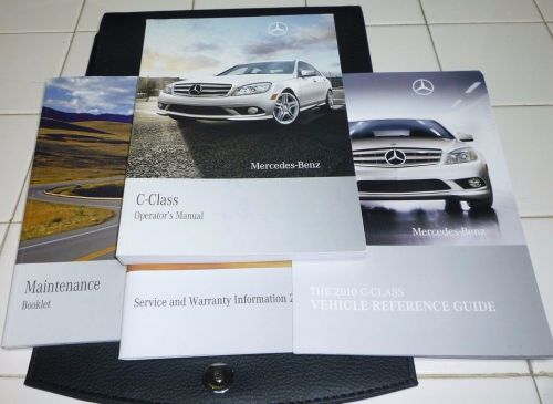 2010 mercedes c300 c350 c250 c63 owners manual set guide 10 c 350 +case