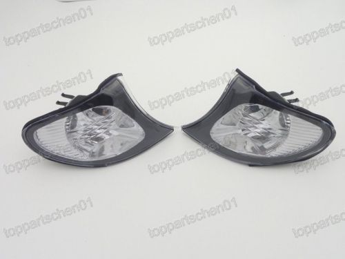 2pcs oem clear corner lights turn signals for bmw 3-series e46 2001-2004