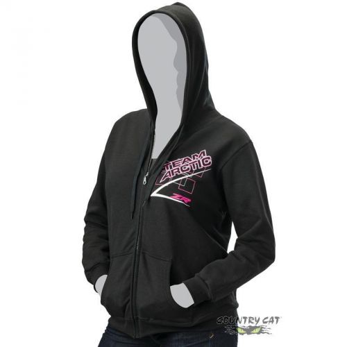 Arctic cat women&#039;s team arctic race hoodie sweatshirt pullover – black - 5259-97