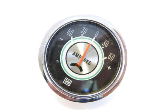 1967 shelby mustang voltage amp gauge stewart waner original 2.5&#034; 67 gt350