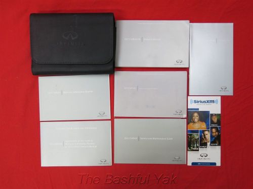 2013 infiniti m owners manual with case