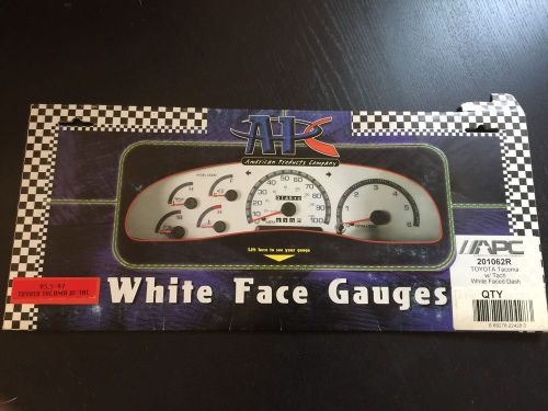 Apc 95 96 97 toyota tacoma auto trans white face glow through gauges for cluster