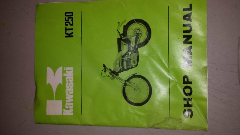 Kawasaki ke3 kt250 trials shop manual used but useable 