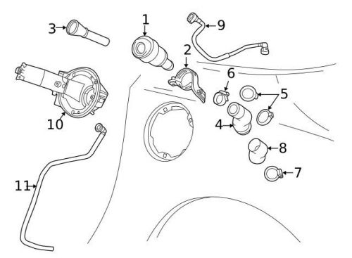 Genuine 2014-2016 chevrolet corvette filler hose strap 11509086