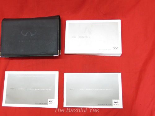 2004 infiniti g35 owners manual with case book set