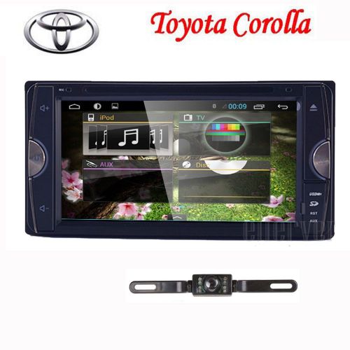 7&#034;android4.4 car stereo dvd player wifi gps navigation for toyota corolla+camera