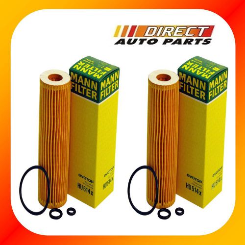 2 pack oem mercedes benz oil filter mann filter hu514x c230 kompressor