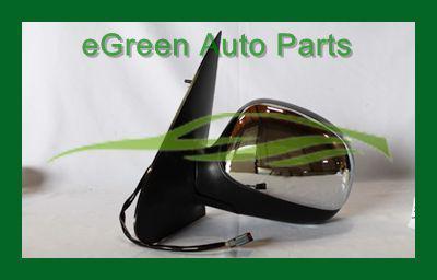 97-02 expedition door side mirror left driver power heated w/o signal chrome