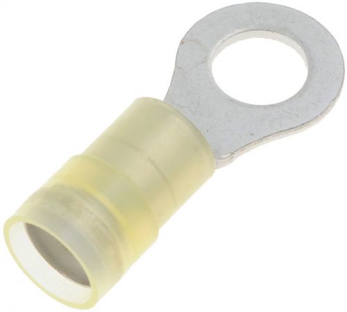 12-10 gauge ring terminal, 1/4 in., yellow - dorman# 84133