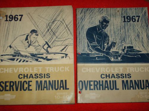 1967 chevrolet truck shop manual set / original books