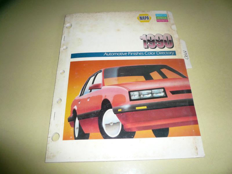 1990 napa martin senour paint colors - amc chrysler ford gm 