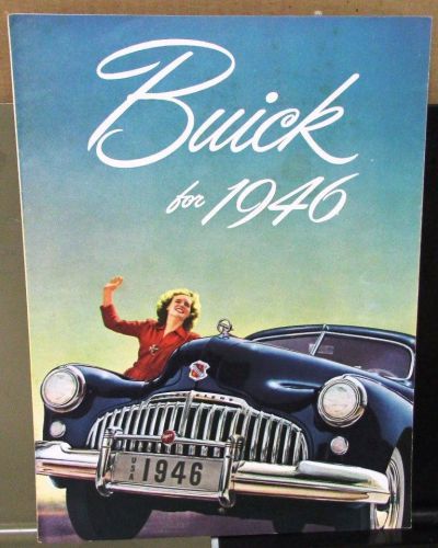 1946 buick special 40 super 50 roadmaster 70 color original sales brochure