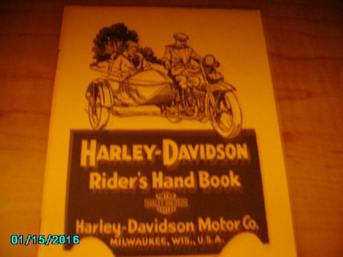 Harley riders hand book 1926 &amp; up twin models