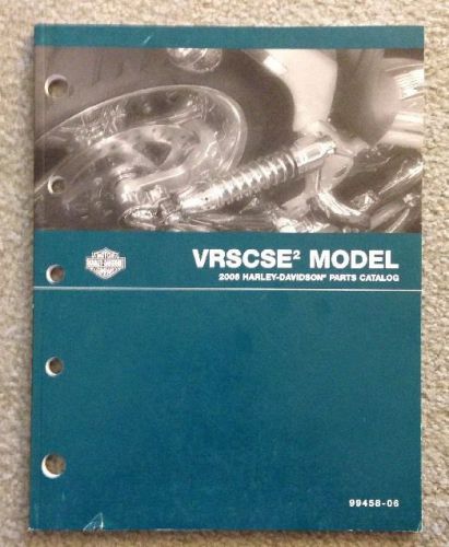 Harley-davidson 2006 vrscse2 parts catalog p/n 99458-06