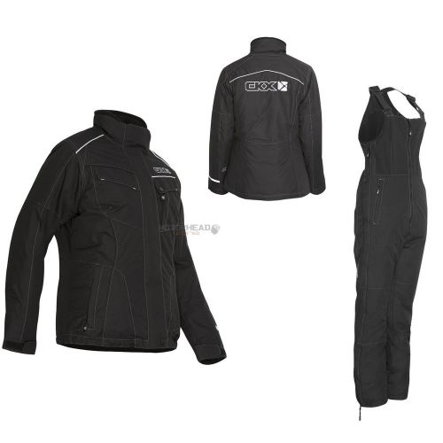 Snowmobile ckx bliss jacket women suit black medium pants bibs snow winter coat