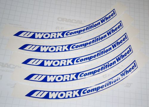 Work rsz-r competition wheel flange decal sticker-any colors and sizes-type b