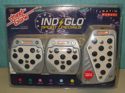 Street glow ind glo sport pedals satin manual white.