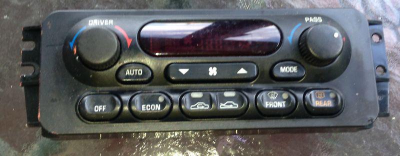 98-02 oldsmobile intrigue climate control heater defrost ac unit 09381523   305