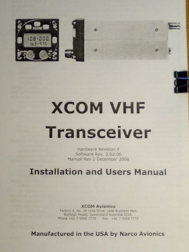 Narco xcom vhf install manual