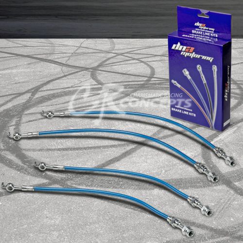 High performance stainless steel braided brake line 93-97 mx6/probe gt v6 blue