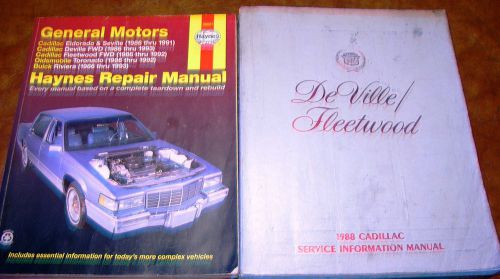 1988 88 cadillac service repair manuals de ville fleetwood sedan coupe deville