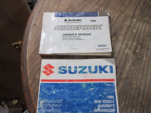 1995 original suzuki sidekick owners manual service guide book 93 glovebox oem