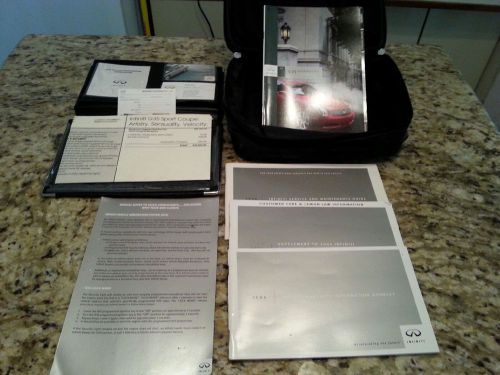 04 infiniti g35 original booklet owners, ivis manual window sticker leather case