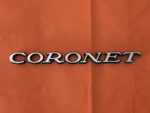 Dodge coronet emblem 7 inches long