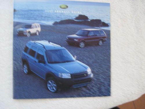 2002 land rover product guide brochure