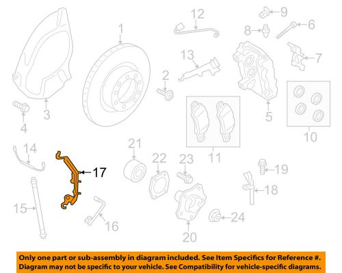 Porsche oem 12-16 911 front-brake line support right 99135550201